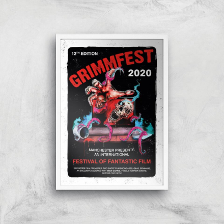 Grimmfest 2020 Tour Giclee Art Print - A2 - White Frame