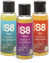 Stimul8 Massage Oil Box 3 x 50ml Massasjepakke