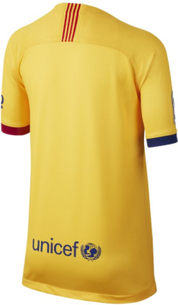 FC Barcelona 2019/20 Stadium Away Older Kids' Football Shirt - Yellow