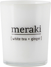 Meraki White Tea & Ginger Scented Candle Small - 12 hours