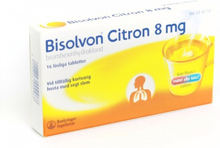 Bisolvon citron löslig tablett 8 mg 16 st
