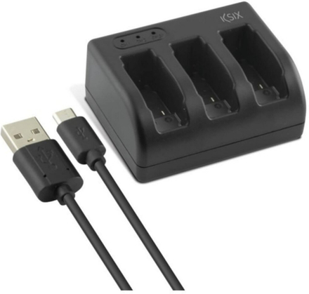 GoPro batterioplader KSIX Hero 5 USB-C Sort