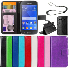 Slimmad plånbok fodral Samsung Galaxy Ace 4 ID/Fotoficka