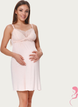 Lupoline Zwangerschapsjurk / Voedingsjurk Pink en Lace