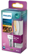 Philips: LED SceneSwitch E14 P45 Kron 40-18-9W Klar
