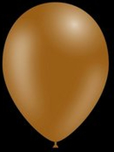 10 stuks - Feestballonnen bruin 28 cm pastel professionele kwaliteit