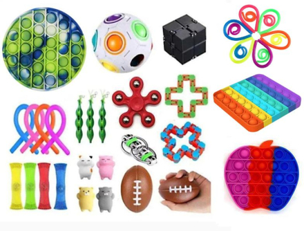 38st Fidget Pop it Toys Set pack för barn och vuxna