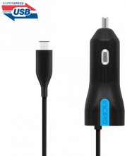 KFZ Adapter - USB-C Ladekabel - High Speed 15W - Incipio - schwarz