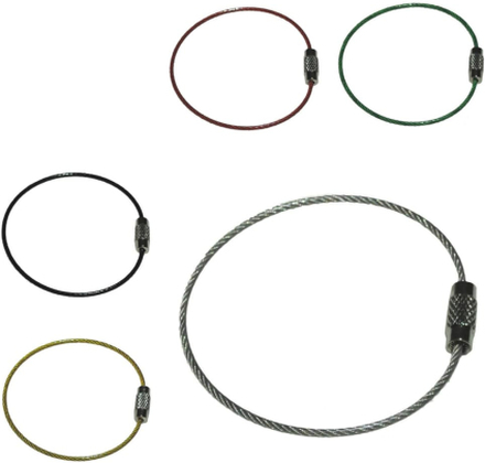 Nyckelring i ståltråd - 50mm diameter -2mm tjocklek
