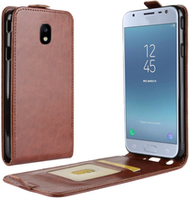 Samsung Galaxy J3 (2018) Case - Slim FlipCase - PU-Leder - braun