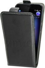 HTC U11 Case - Slim Flip Case - PU-Leder - schwarz