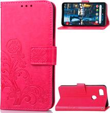 Google Pixel 2 XL Case - BookCase - Blumen - pink