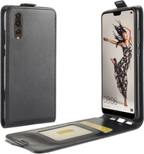 Huawei P20 Case - Slim FlipCase - PU-Leder - schwarz