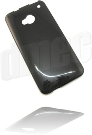 Kunststoff GEL Case SOLID für HTC One, schwarz