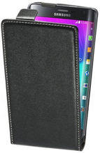 Samsung Galaxy Note Edge Case - Slim FlipCase - PU-Leder - schwarz