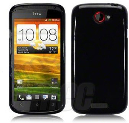 Design GEL Case SOLID für HTC One S, schwarz