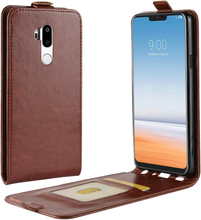 LG G7 Case - Slim FlipCase - PU-Leder - braun