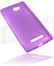 Design Gel Case S-Curve für HTC Windows Phone 8X, lila