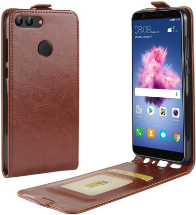 Huawei P Smart Case - Slim FlipCase - PU-Leder - braun