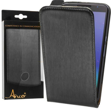 Motorola Google Nexus 6 Case - Anco - FlipCase - Alu-gebrüstet - schwarz