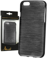 Apple iPhone 6S / 6 Hülle - Anco - TPU Metallic Look - schwarz
