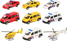 112 diensten wagens uitgebreide speelgoed set 10-delig die-cast
