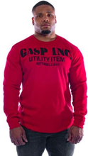 Gasp Thermal Gym Sweater, rød genser