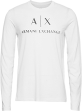 T-Shirt T-shirts Long-sleeved Hvit Armani Exchange*Betinget Tilbud