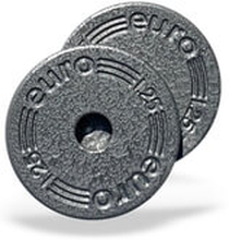 Viktskivor Metall 25 mm, 2 x 1.25 kg, Eurosport