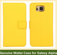 Samsung Galaxy Alpha (G850f) Plånboksfodral Fodral Gul