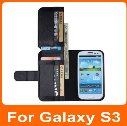 Samsung Galaxy S3 Plånboksfodral /Fodral/Plånbok 7P Svart