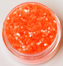 Hexagon glitter Jelly Orange