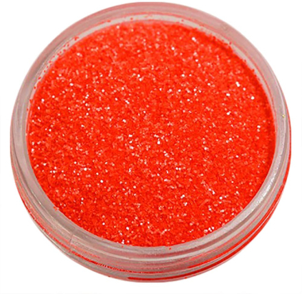 1st Finkornigt glitter Neon orange (matt)