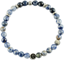 Beads Bracelet 6Mm Armbånd Smykker Blå Edd.*Betinget Tilbud