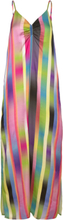 Slip Dress In Faded Stripe Print Dresses Slip Dresses Multi/mønstret Coster Copenhagen*Betinget Tilbud
