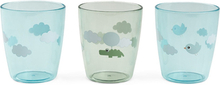 Done by Deer ™ Glass Yummi mini 3-pack Happy clouds grøn