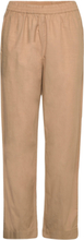 "Alania Lyocell Blend Trouser Bottoms Trousers Straight Leg Beige French Connection"