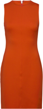 Technical Knit Mini Tank Dress Dresses Cocktail Dresses Rød Calvin Klein*Betinget Tilbud