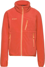 Runde Youth Girl Jacket Brick 128 Sport Fleece Outerwear Fleece Jackets Orange Bergans