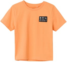 name it T-shirt Nmmvector Mock Orange