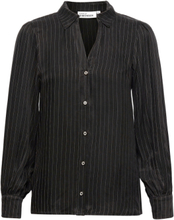 Mistykb Blouse Tops Shirts Long-sleeved Black Karen By Simonsen