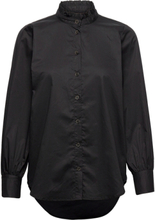 Mojokb Shirt Tops Shirts Long-sleeved Black Karen By Simonsen