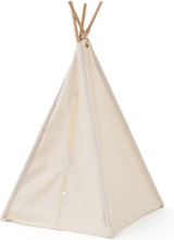 Tipi Tent Mini Off White Home Kids Decor Play Tent Hvit Kid's Concept*Betinget Tilbud