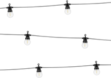 Lyslenke med 10 Store Gule Retro LED Lyspærer 5 meter