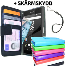 Sony Xperia Z5 COMPACT Plånboksfodral ID/Fotoficka + Skydd