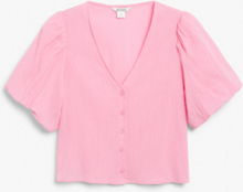Puffy sleeve blouse - Pink