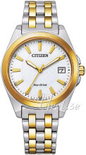 Citizen EO1214-82A Eco Drive 180 Hvid/Gul guldtonet stål Ø34 mm