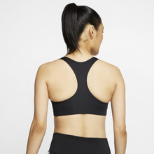 Nike Dri-FIT Swoosh Women's Medium-Support Non-Padded Logo Sports Bra - Black