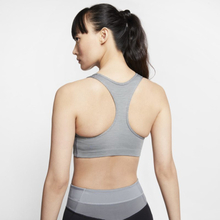 Nike Dri-FIT Swoosh Women's Medium-Support 1-Piece Pad Sports Bra - Grey