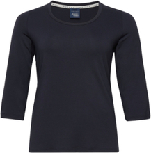 Vanna T-shirts & Tops Long-sleeved Marineblå Persona By Marina Rinaldi*Betinget Tilbud
